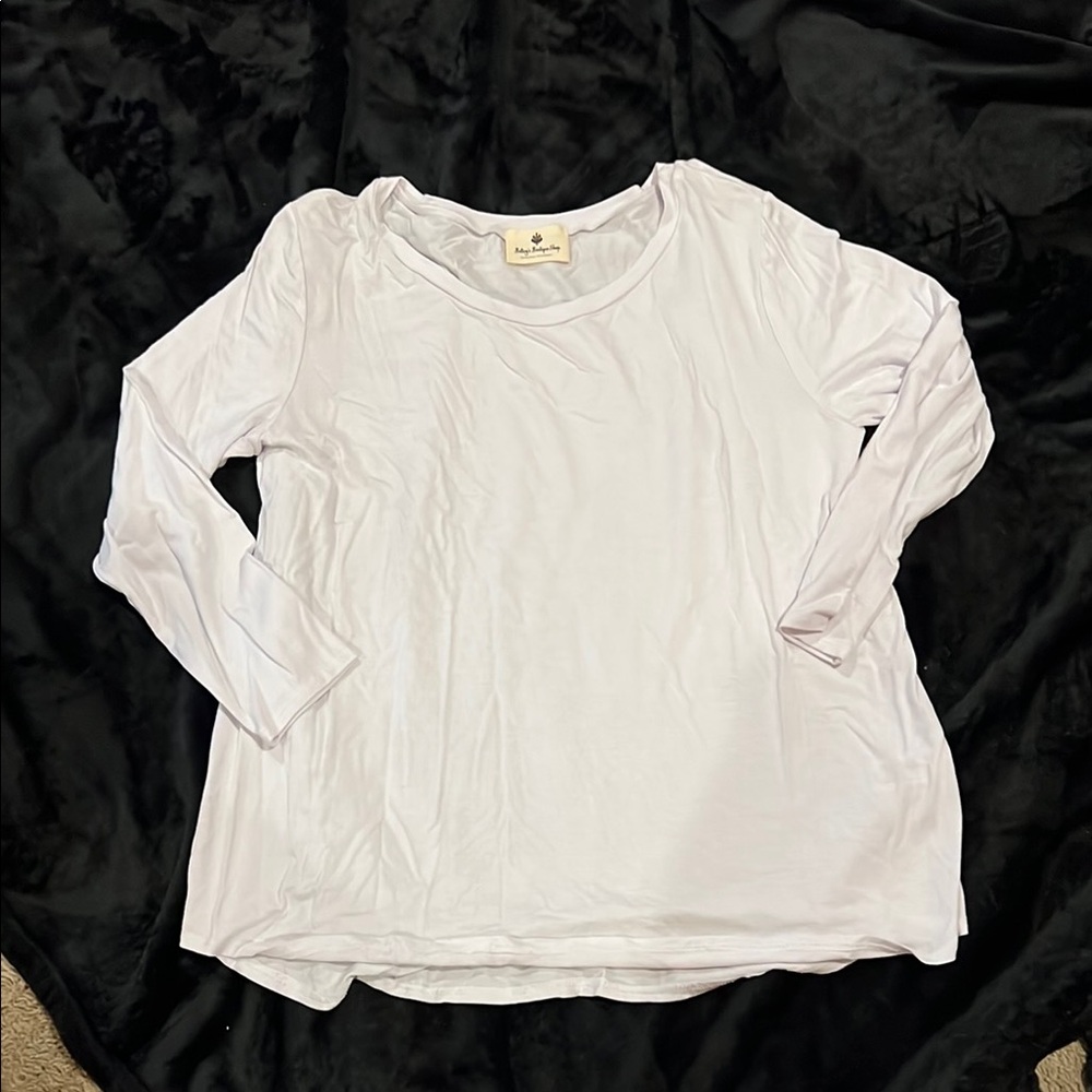 Betsey’s Boutique white long sleeve t shirt
